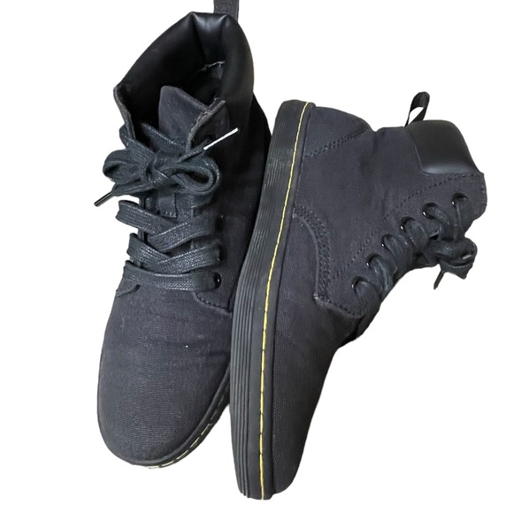 Dr. Marten Women's Black Maelly Canvas Boots Size 7 - Picture 7 of 11